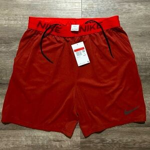 Nike Men's Dark Red Athletic Shorts L